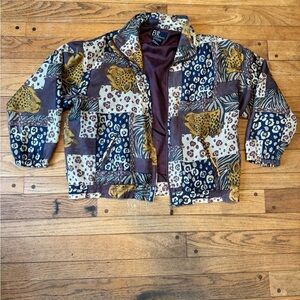 Animal Print Patchwork Jacket